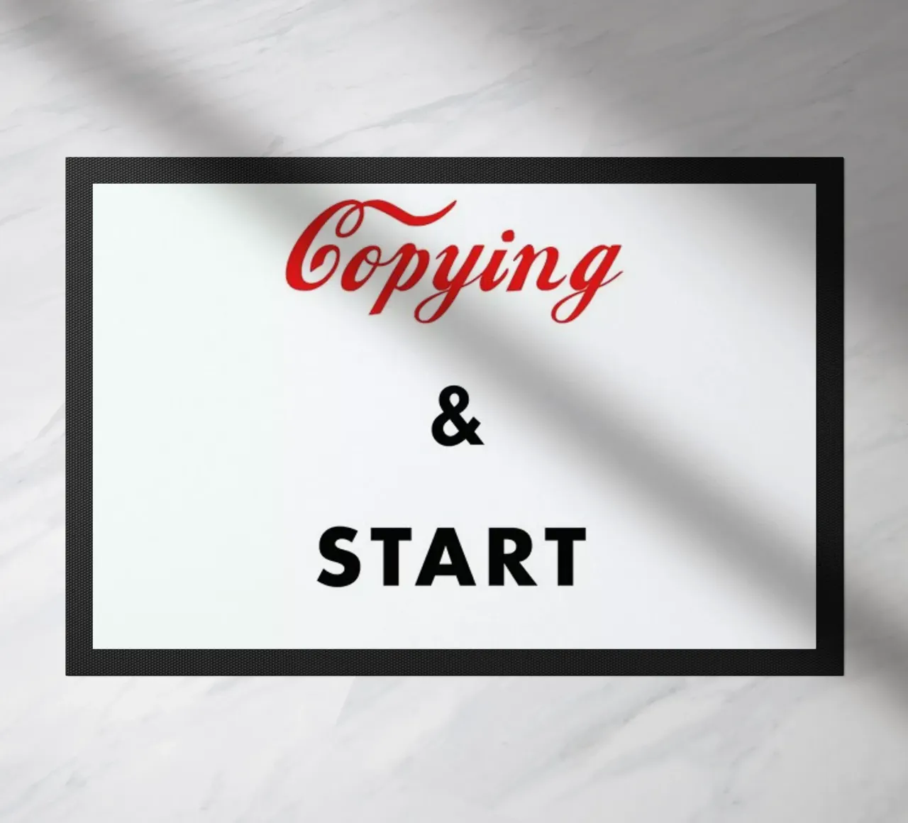 Copy doormat by Jaco Haasbroek