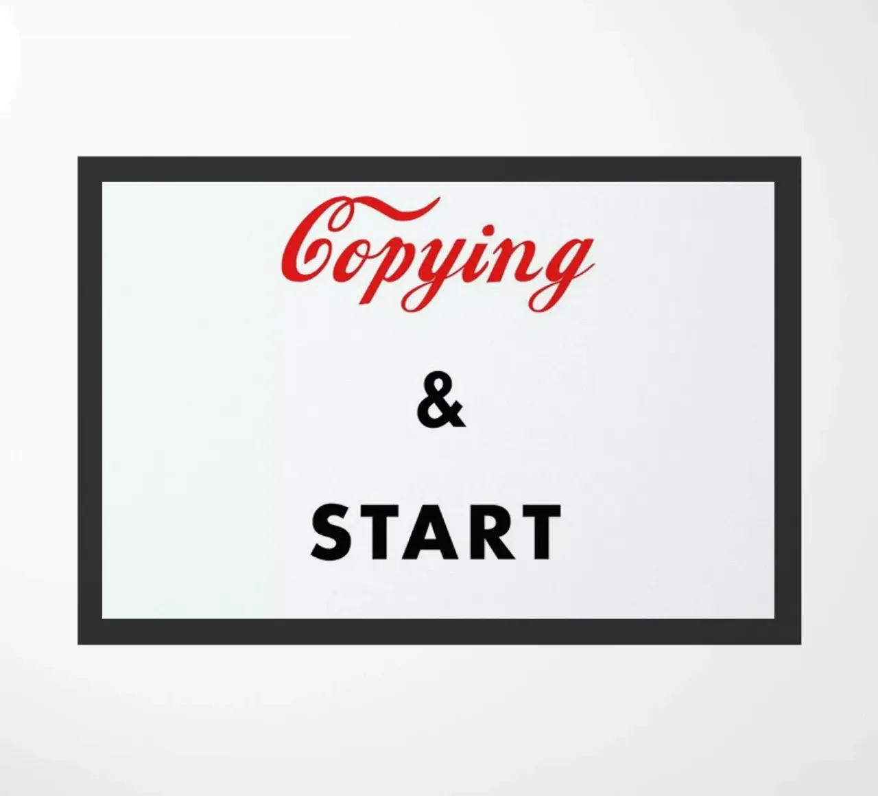 Copy doormat by Jaco Haasbroek