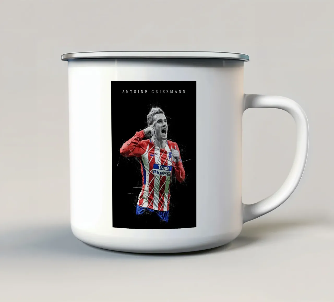 Antoine Griezmann tazza in smalto da tenten