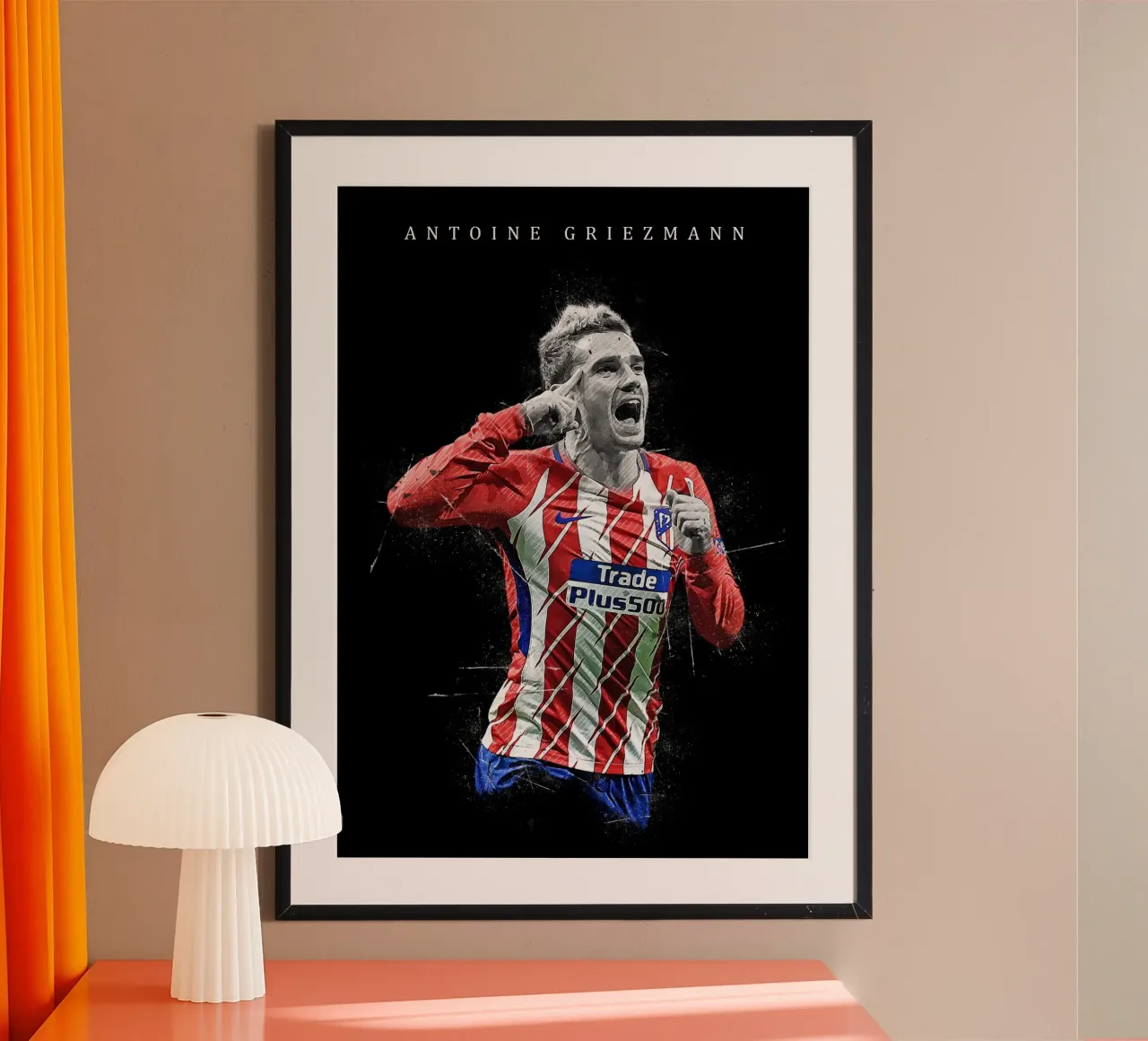 Antoine Griezmann poster con telaio in alluminio da tenten