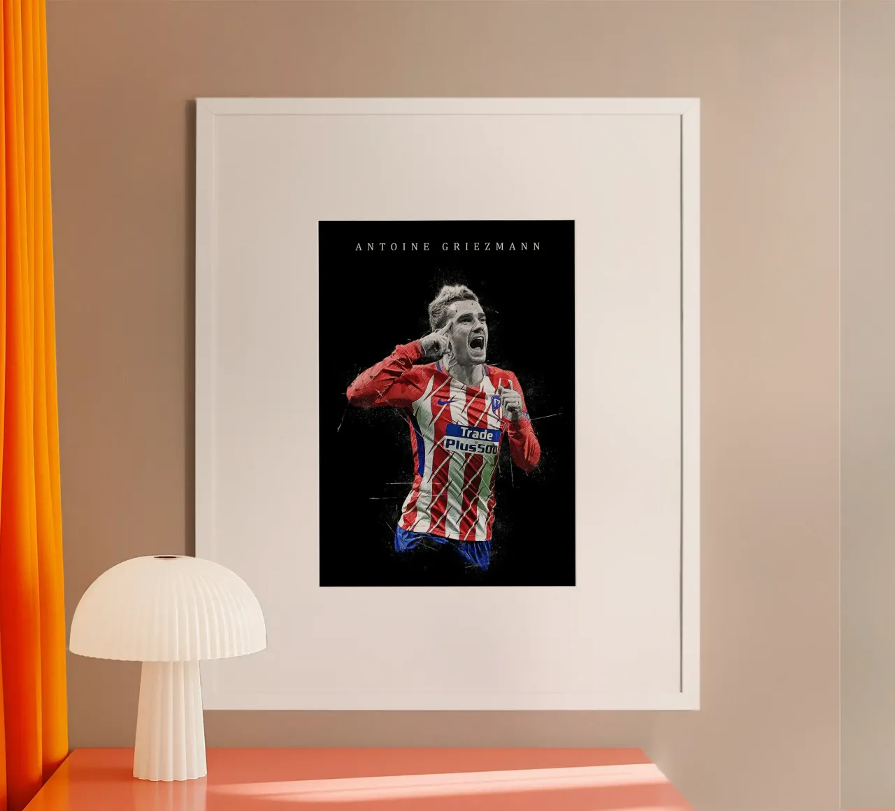 Antoine Griezmann poster con telaio in alluminio da tenten