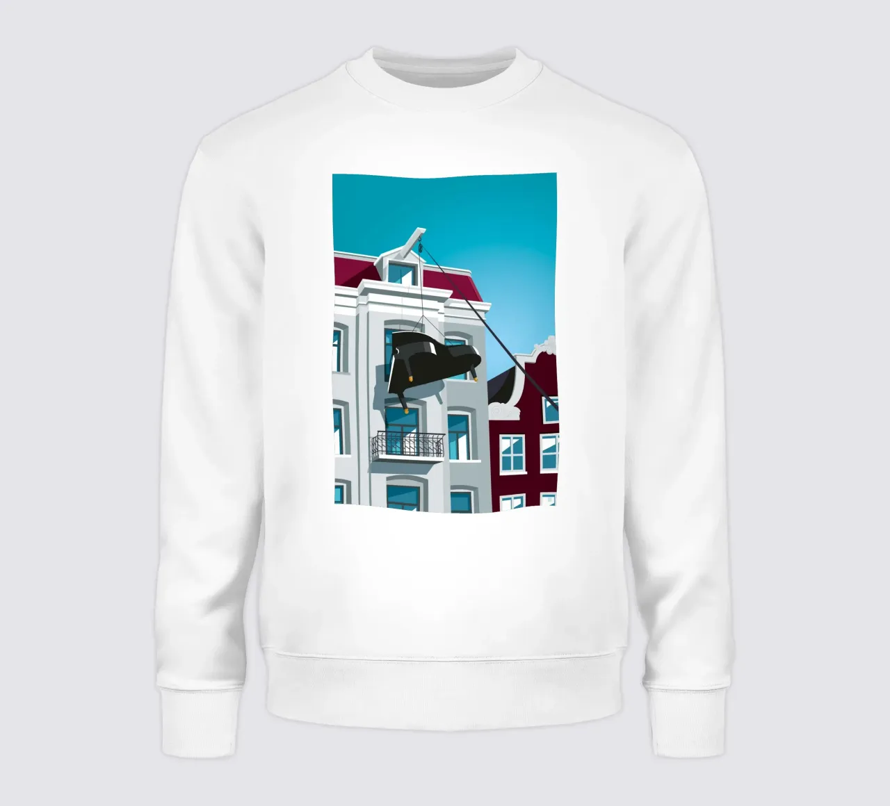 Moving to Amsterdam sweatshirt by Remko Heemskerk