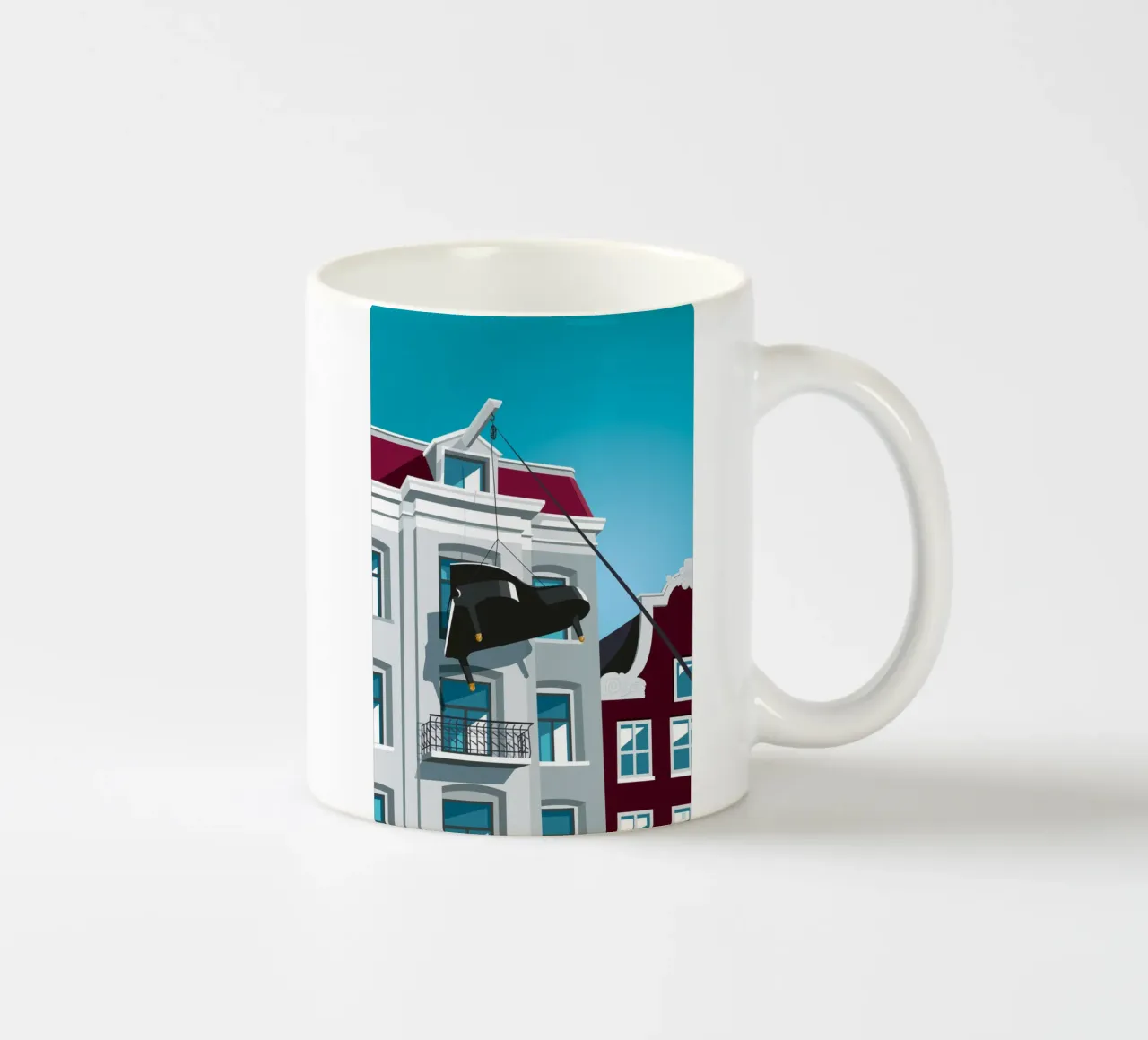 Moving to Amsterdam tazza in ceramica da Remko Heemskerk
