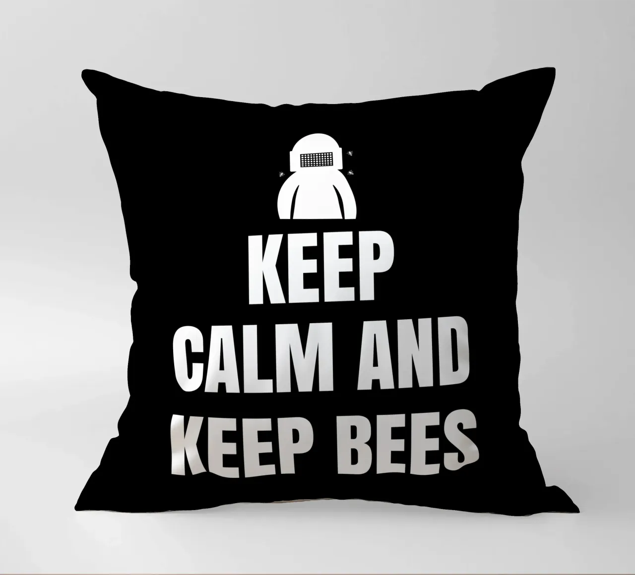 Keep calm and keep bees cuscino da happieeagle
