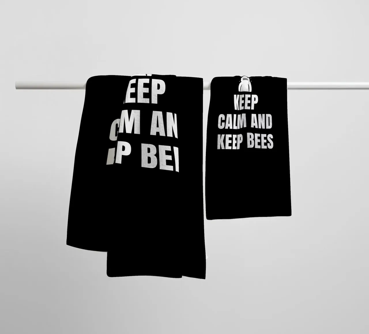 Keep calm and keep bees asciugamano da bagno da happieeagle
