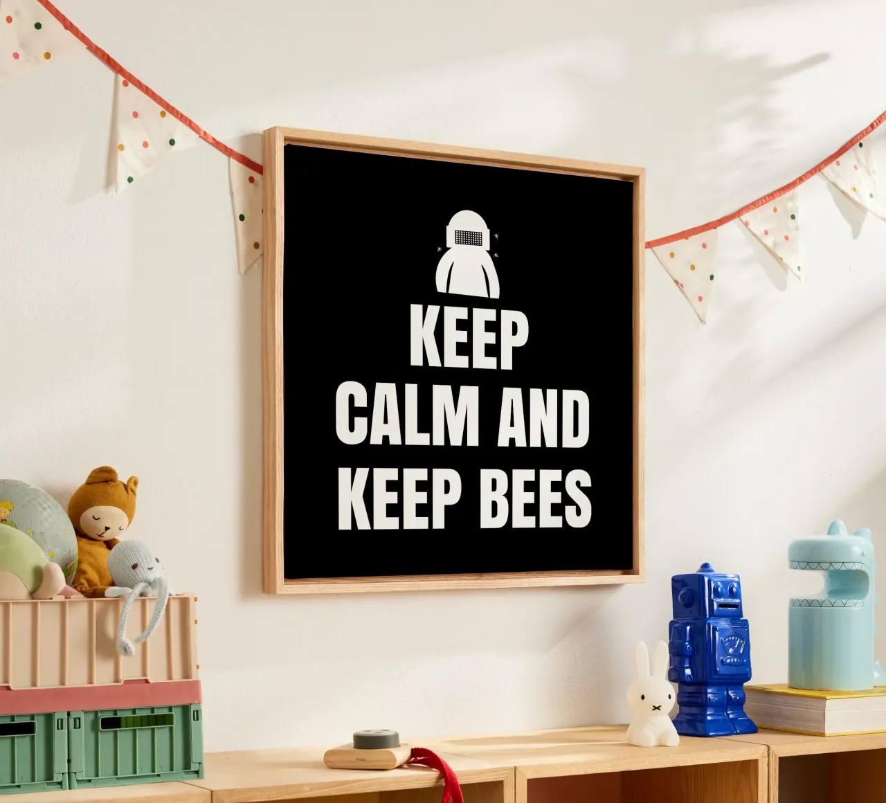Keep calm and keep bees tela da happieeagle