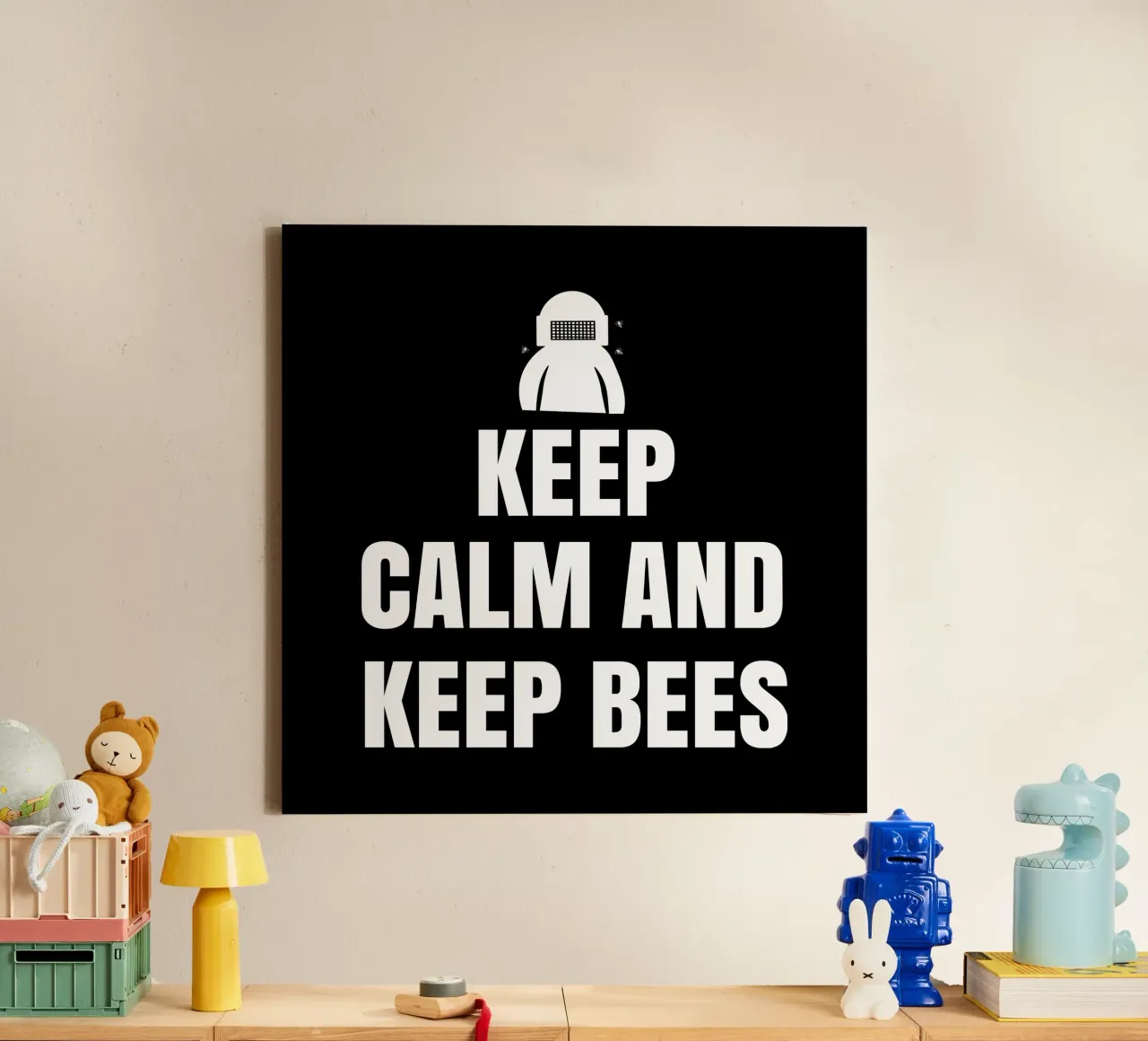 Keep calm and keep bees tela da happieeagle
