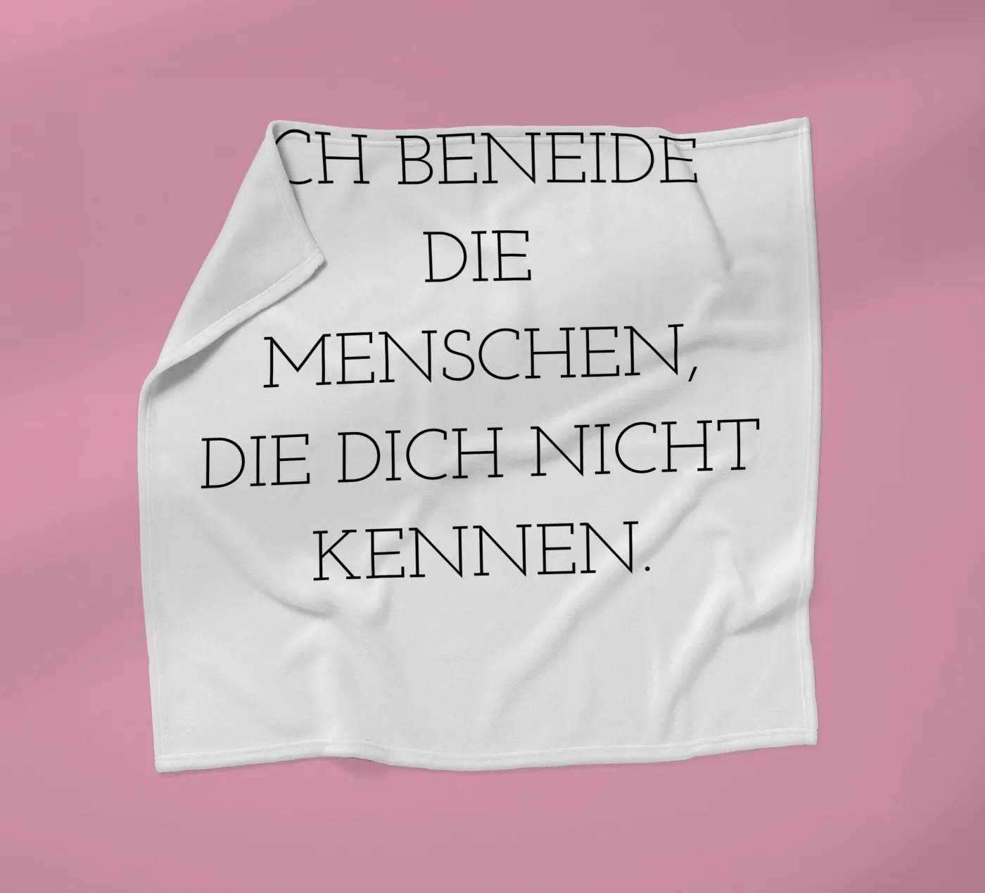 Spruch Fleecedecke von Alina