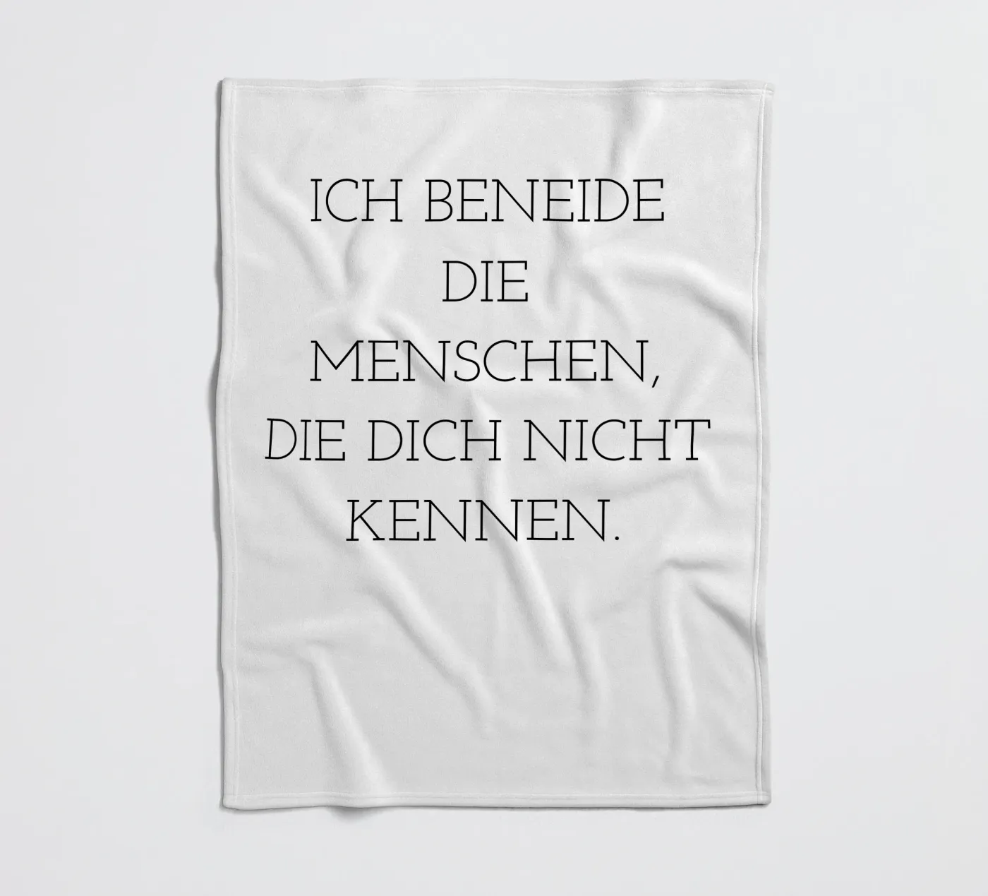 Spruch Fleecedecke von Alina