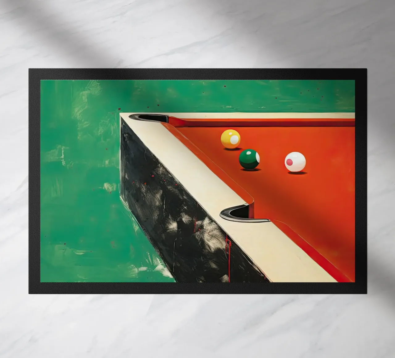 Pooltafel deurmat van DaarbyN