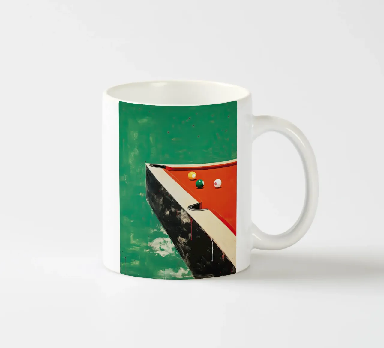 Pool Table ceramic mug by DaarbyN