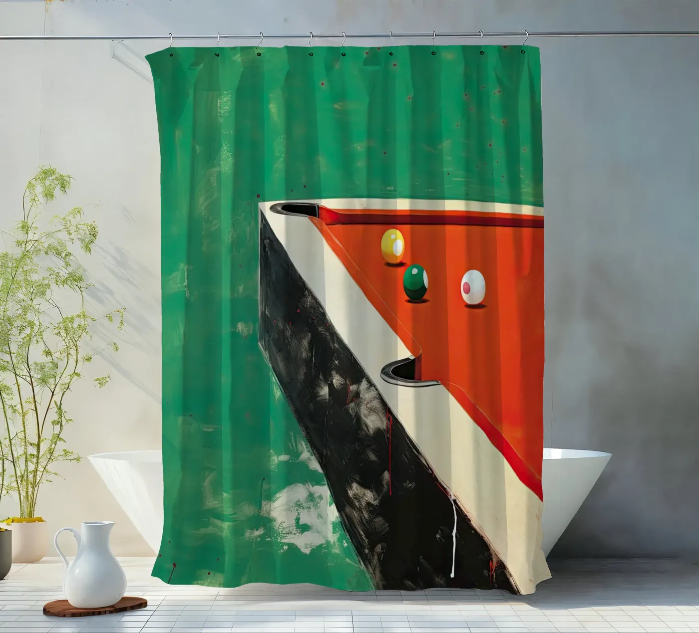 Pool Table shower curtain by DaarbyN