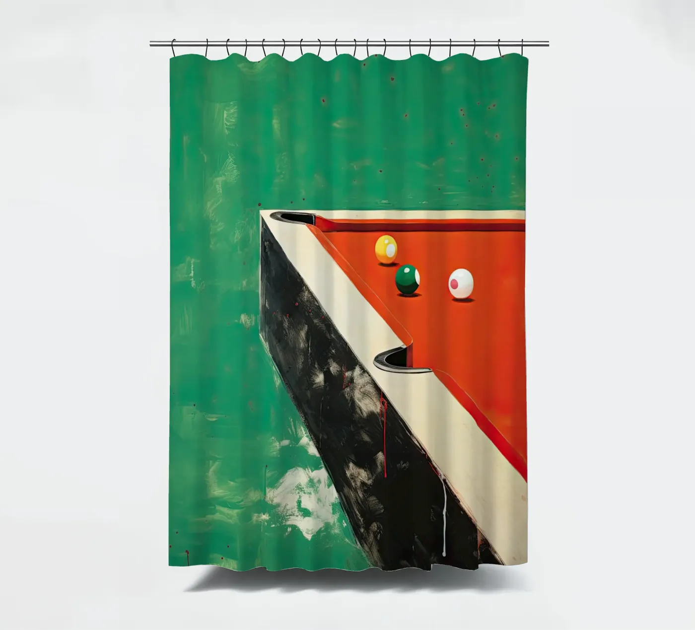Pool Table shower curtain by DaarbyN
