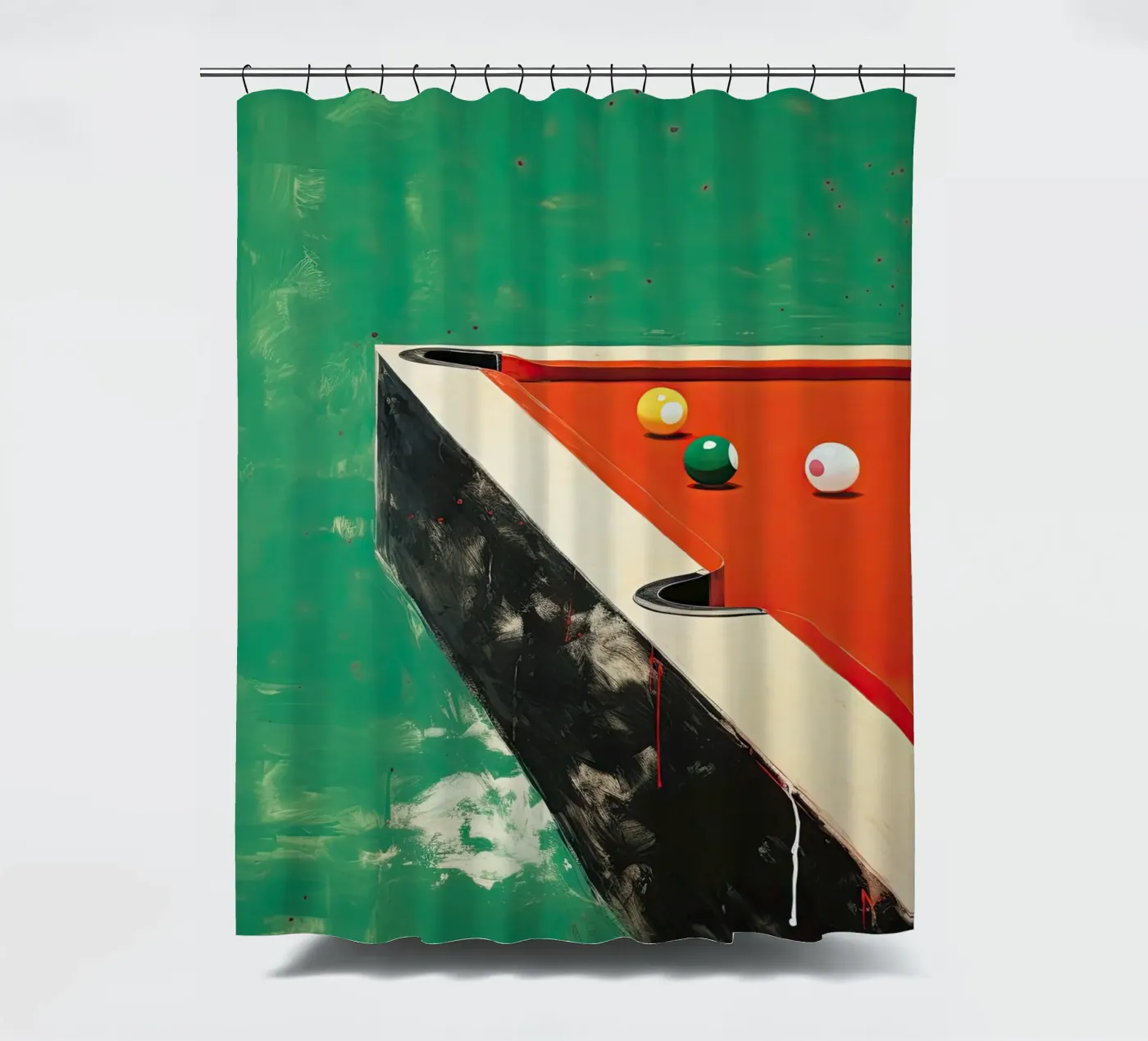 Pool Table shower curtain by DaarbyN