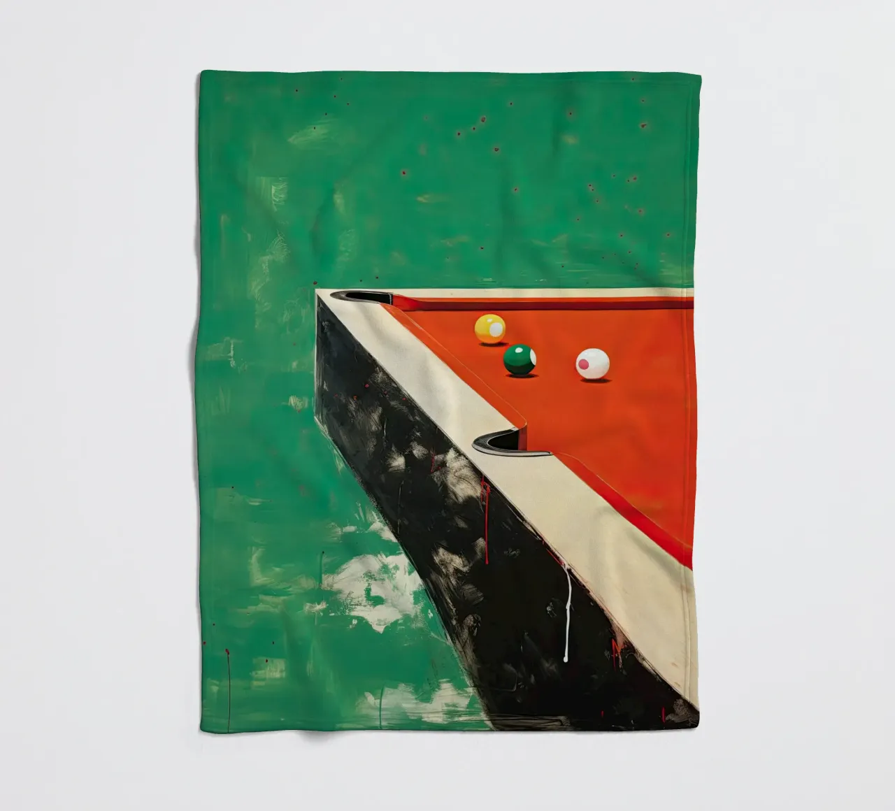 Pool Table fleece blanket by DaarbyN