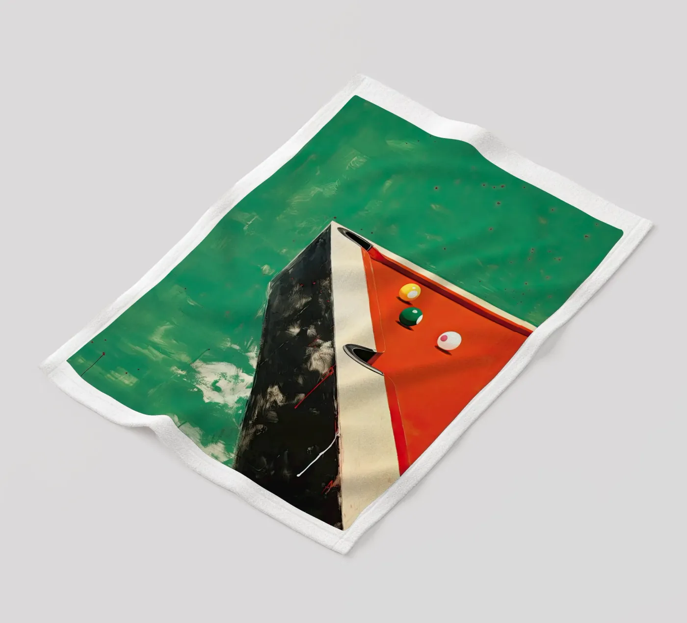 Pool Table fleece blanket by DaarbyN