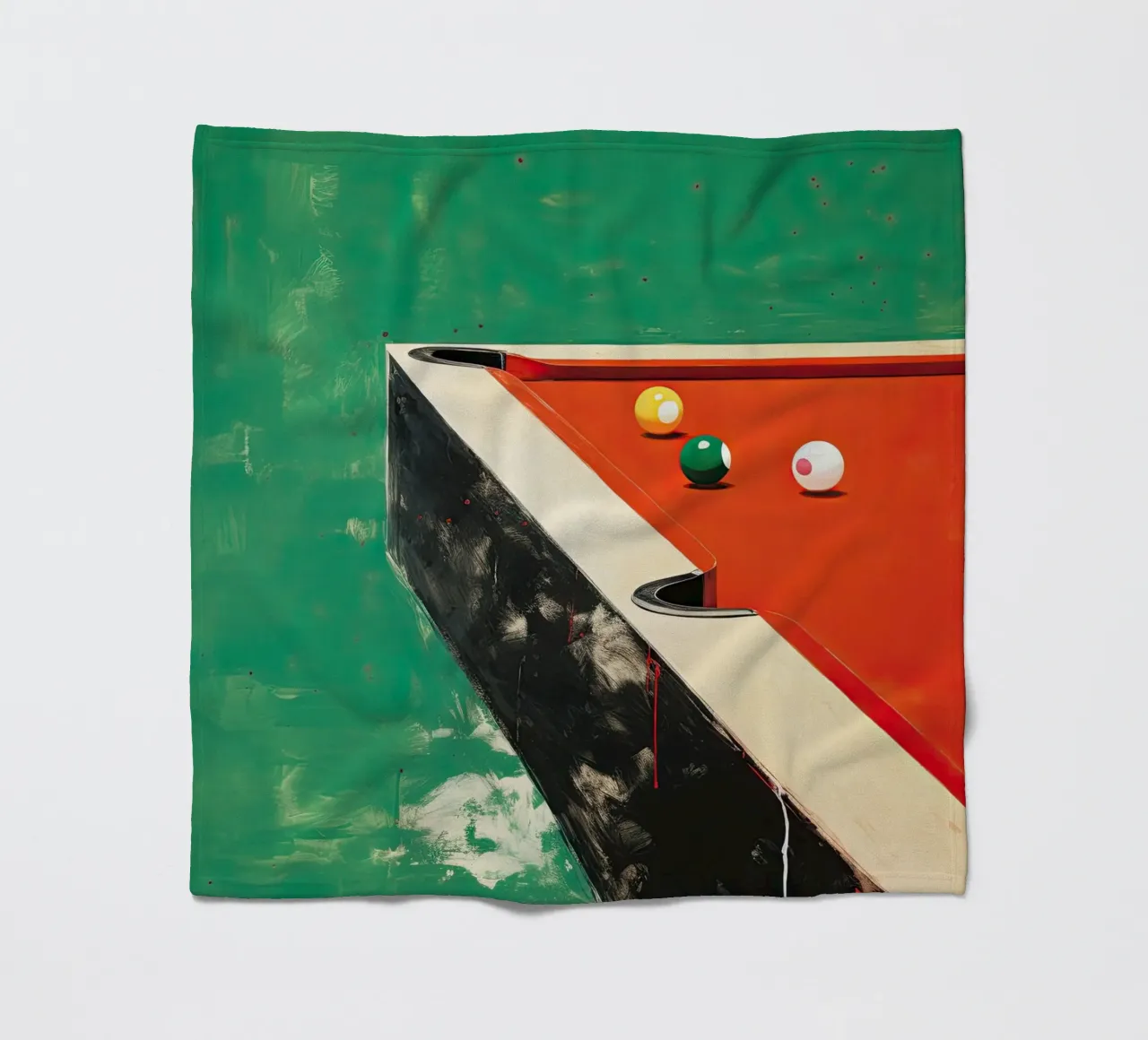 Pool Table fleece blanket by DaarbyN