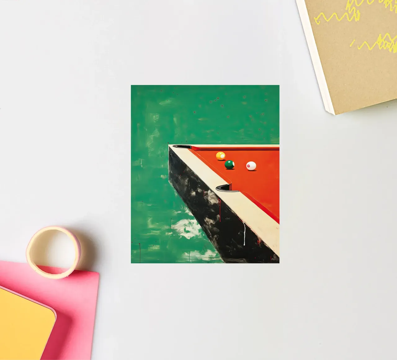 Pooltafel sticker van DaarbyN