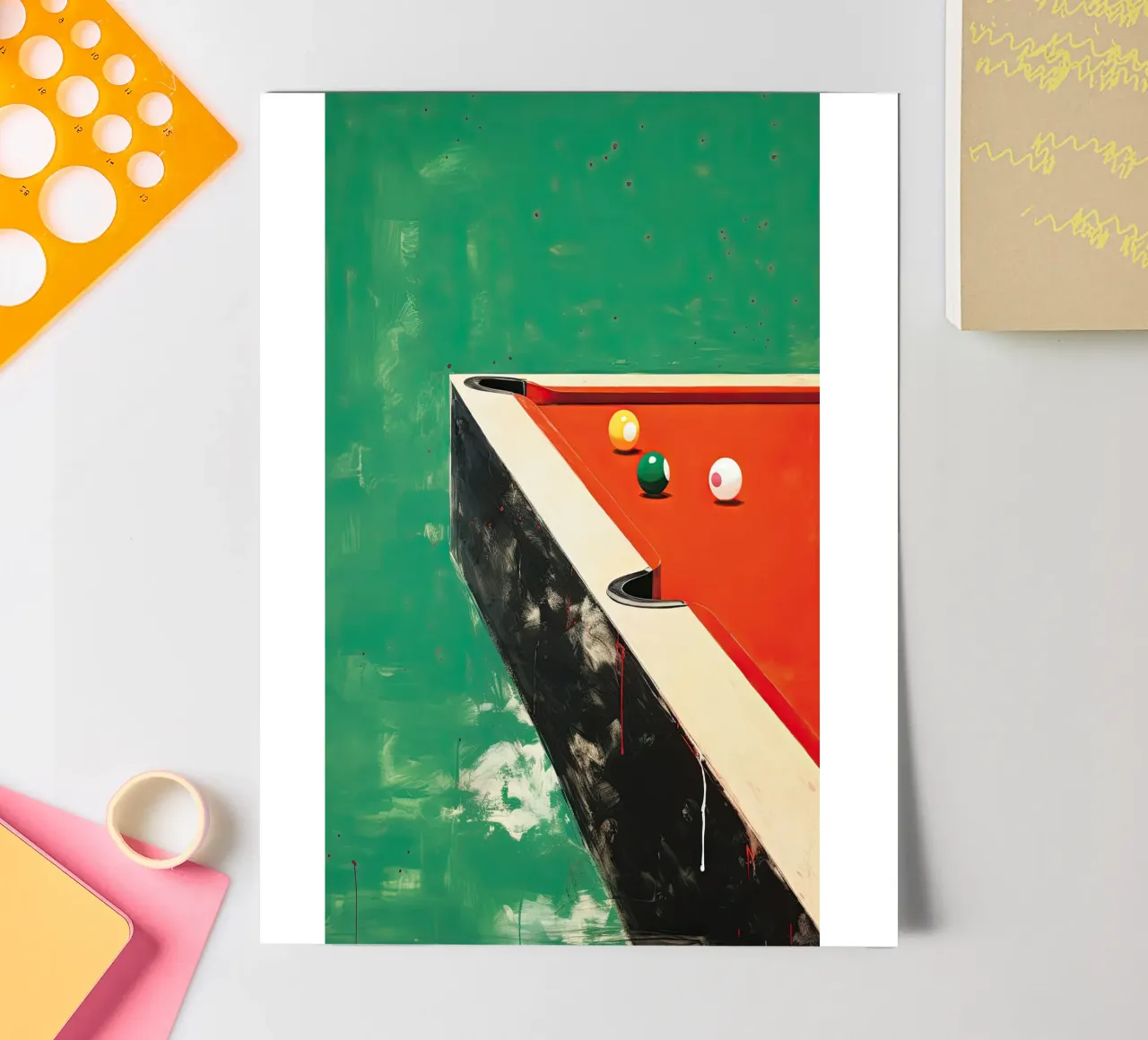 Pool Table stickervel van DaarbyN