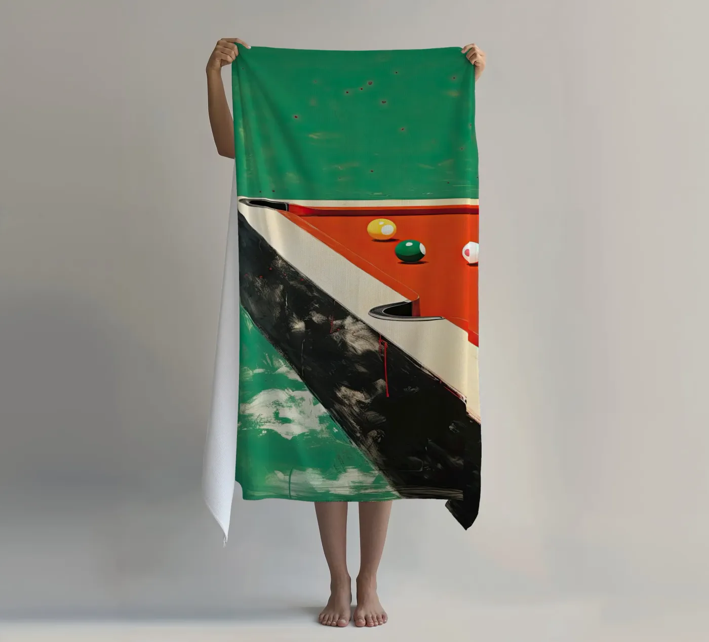 Pool Table beach towel by DaarbyN