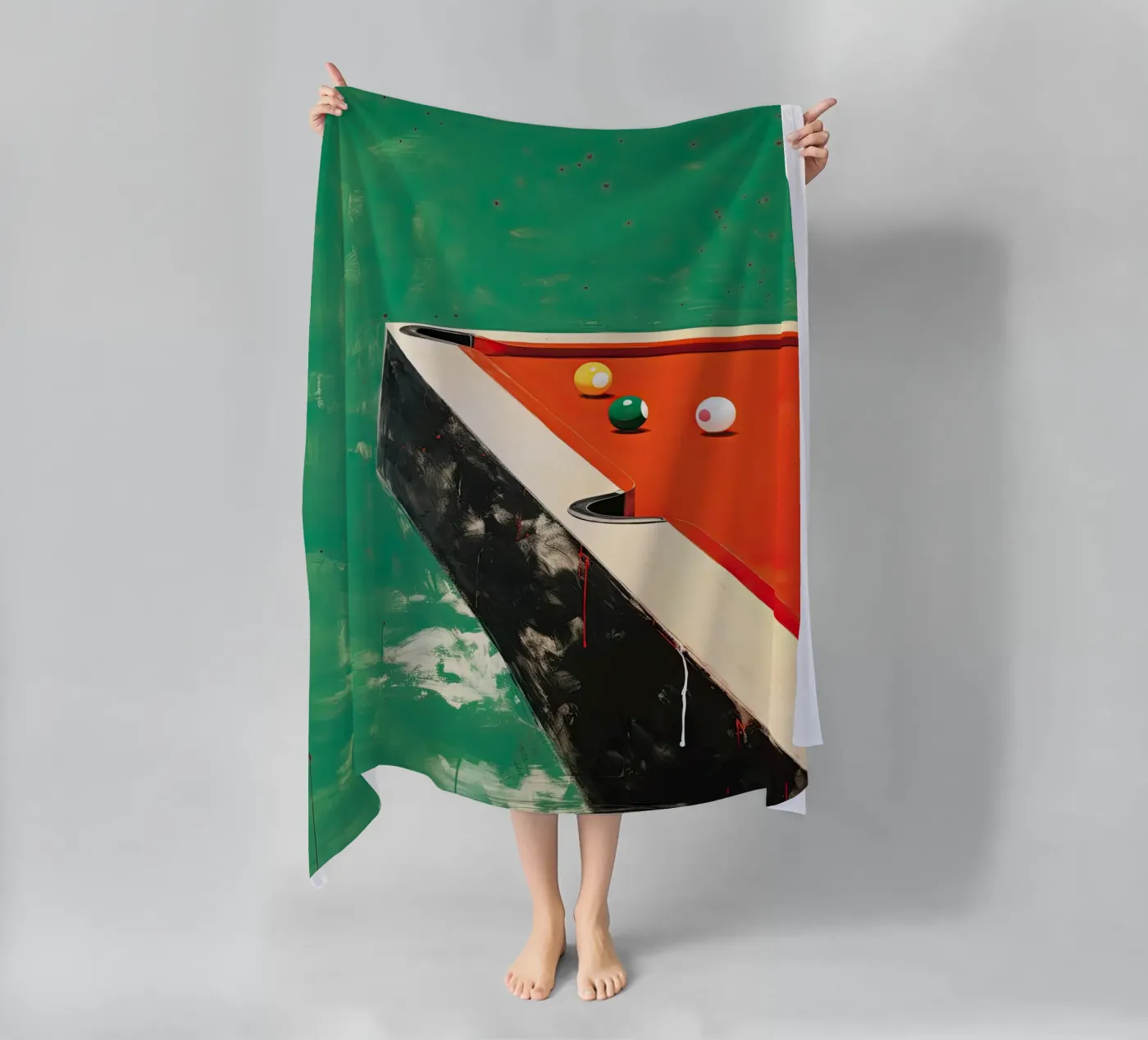 Pool Table beach towel by DaarbyN
