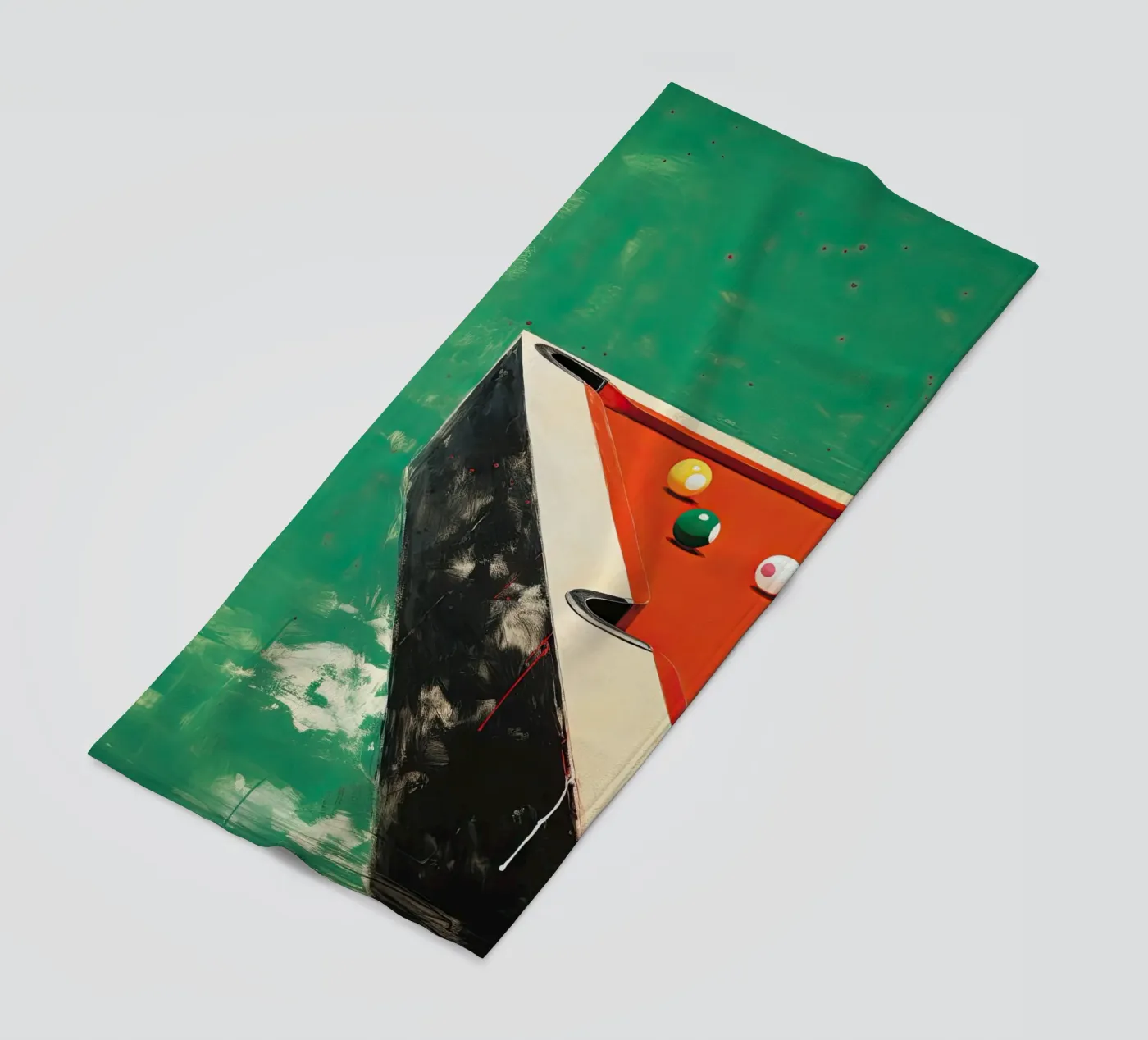 Pool Table beach towel by DaarbyN