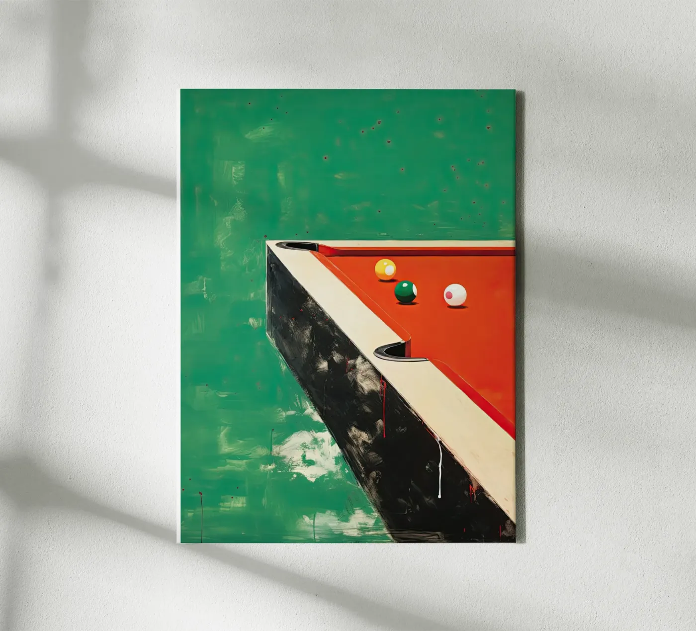 Pooltafel canvas van DaarbyN