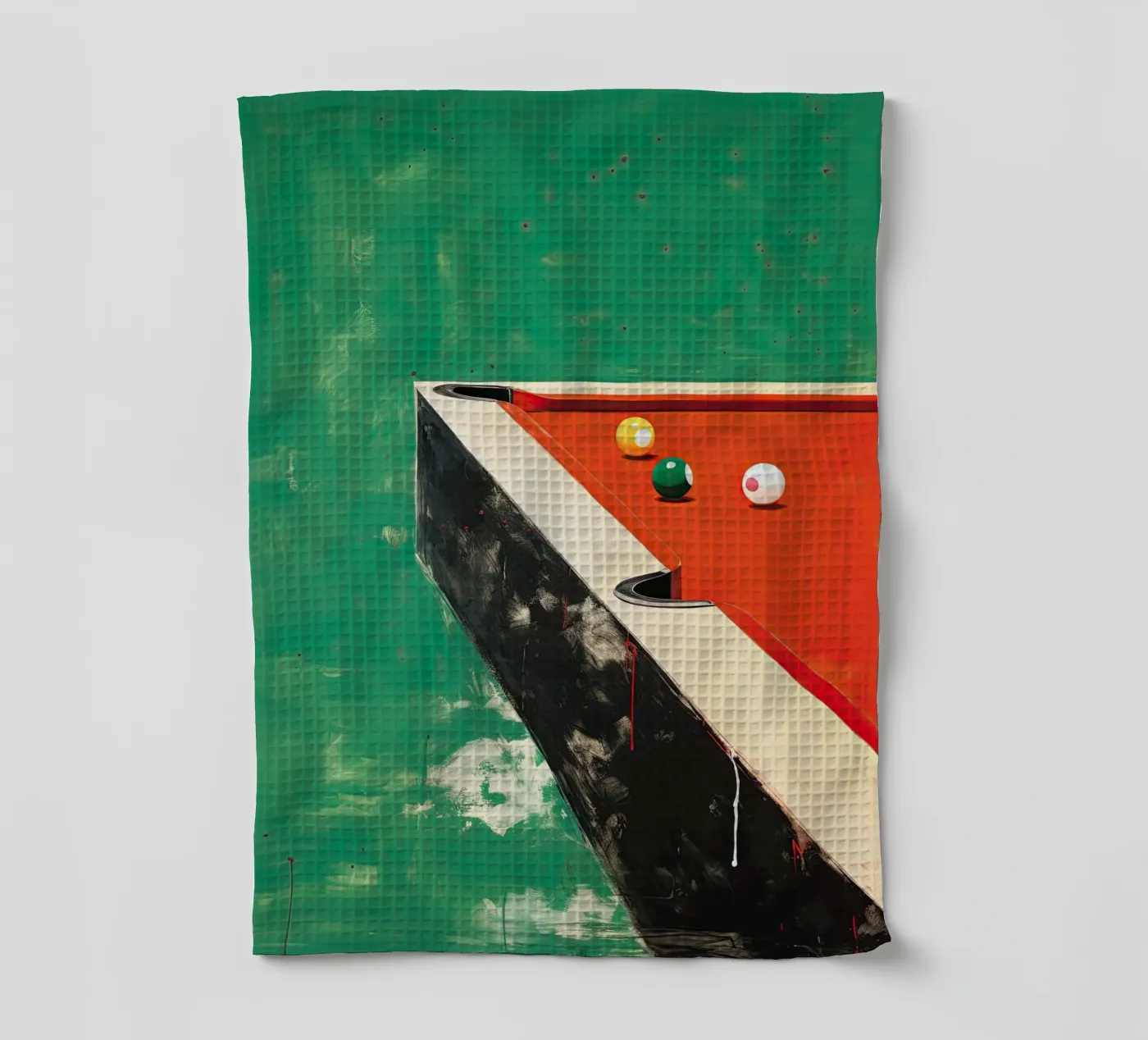 Pool Table tea towel by DaarbyN