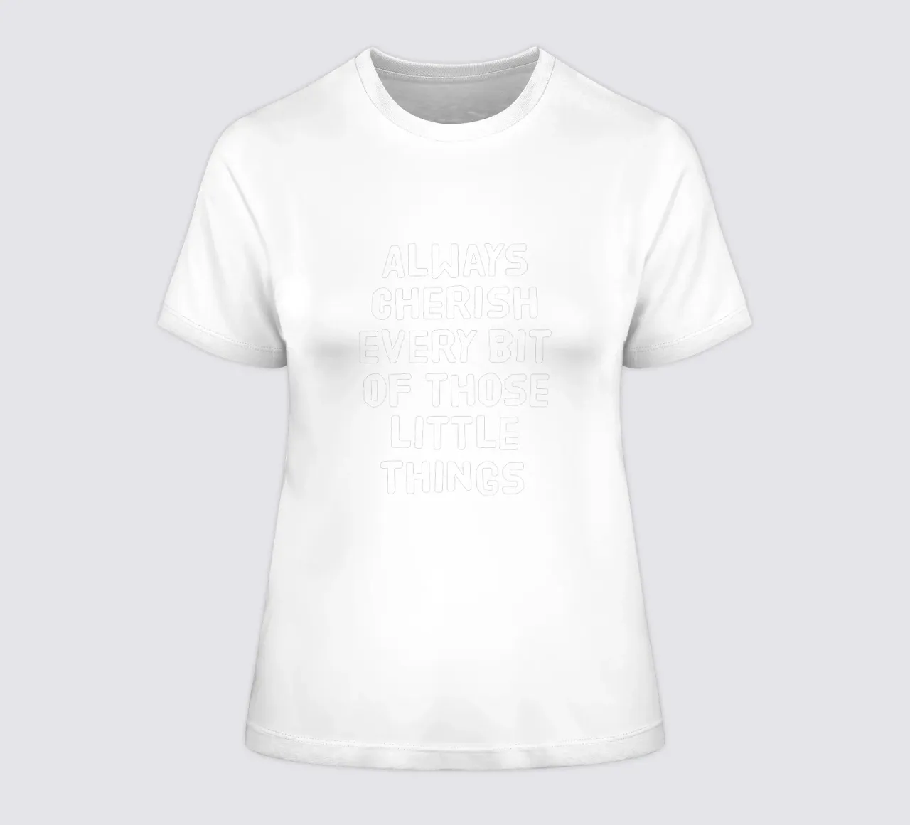 Always cherish every bit of those little things t-shirt da donna da happieeagle
