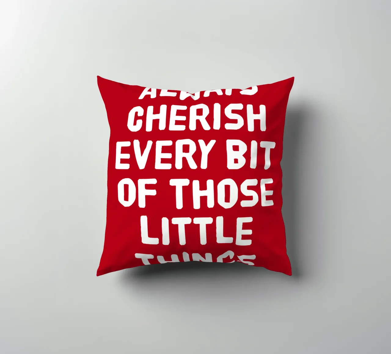 Always cherish every bit of those little things cuscino da happieeagle