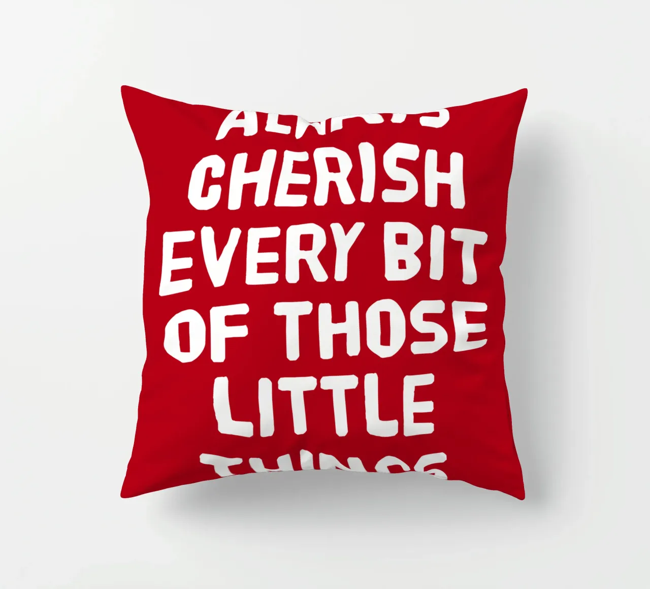 Always cherish every bit of those little things cuscino da happieeagle