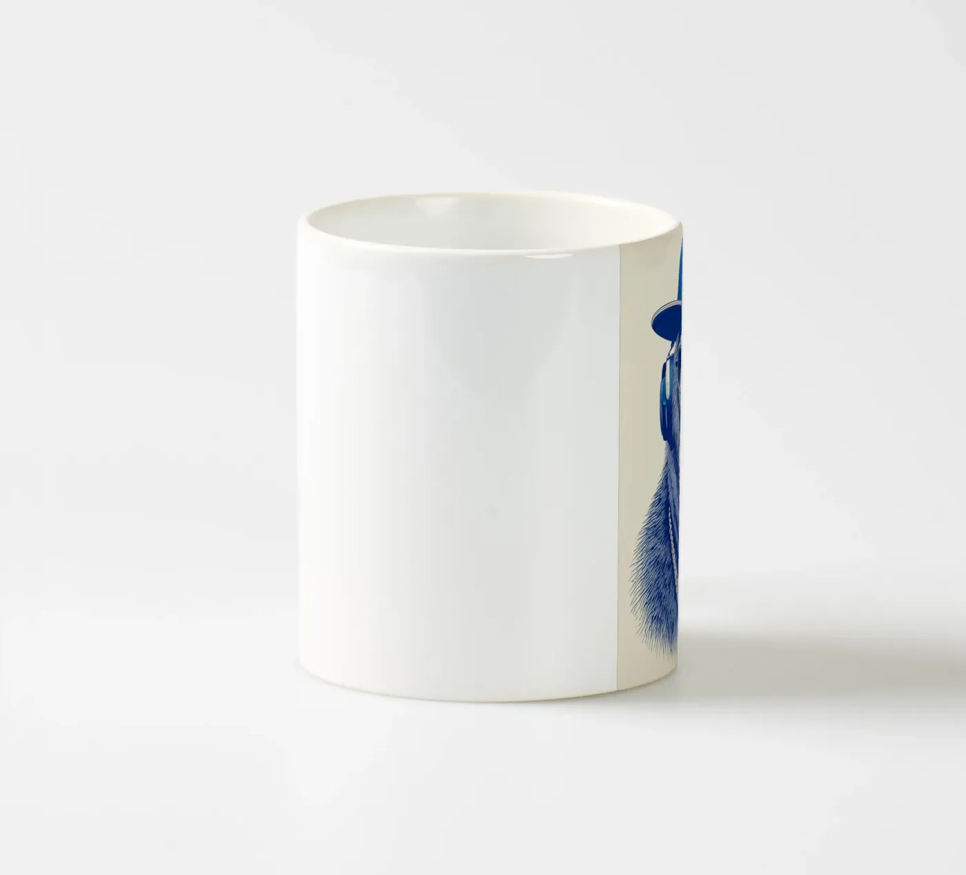 Blue Monkey ceramic mug by tylerstudio