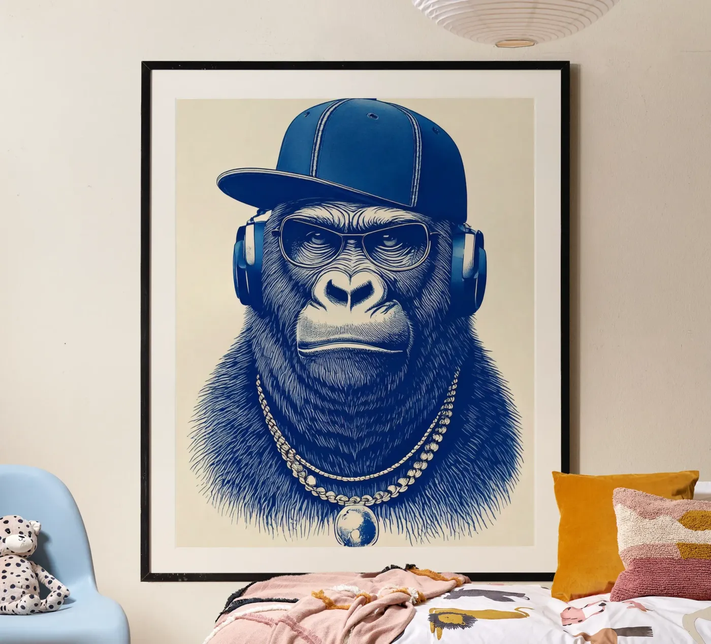 Blue Monkey poster by tylerstudio