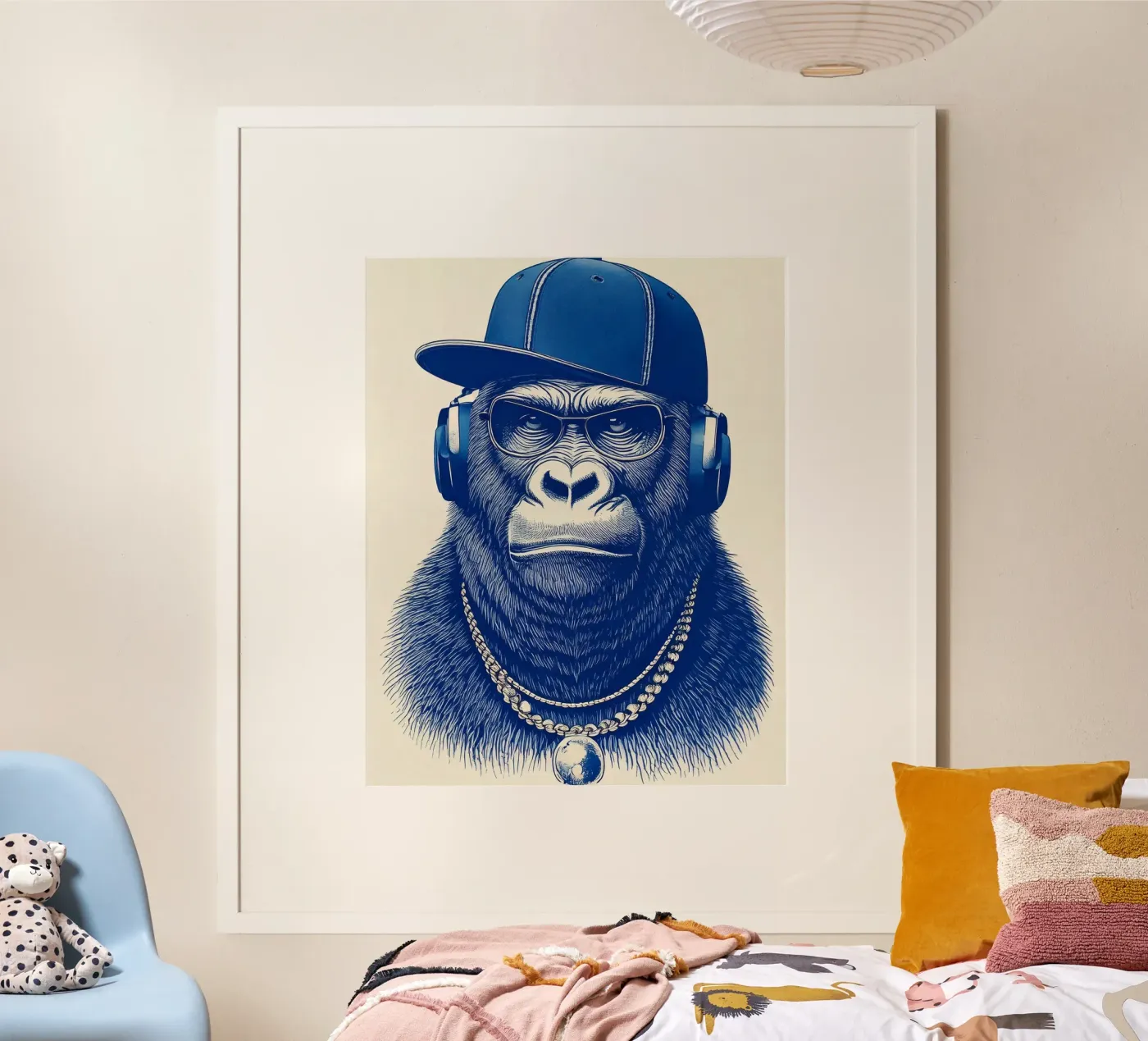 Blue Monkey poster by tylerstudio