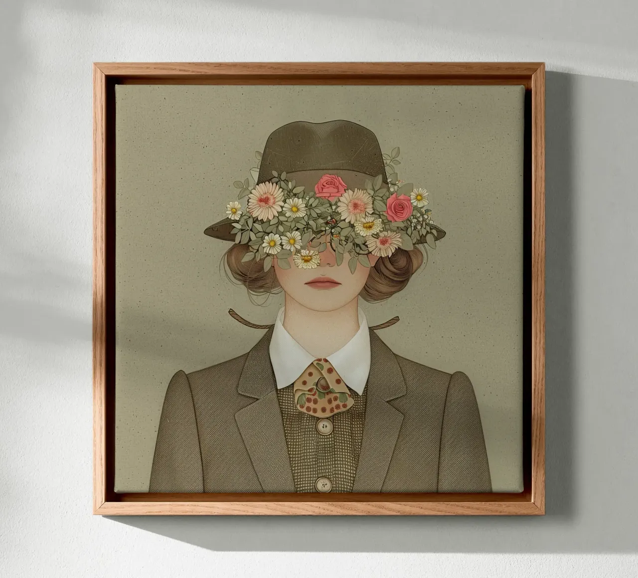 Lady Holmes: Blütenblatt-Edition Leinwand mit Schattenfugenrahmen von Rustic Grace Studio 02