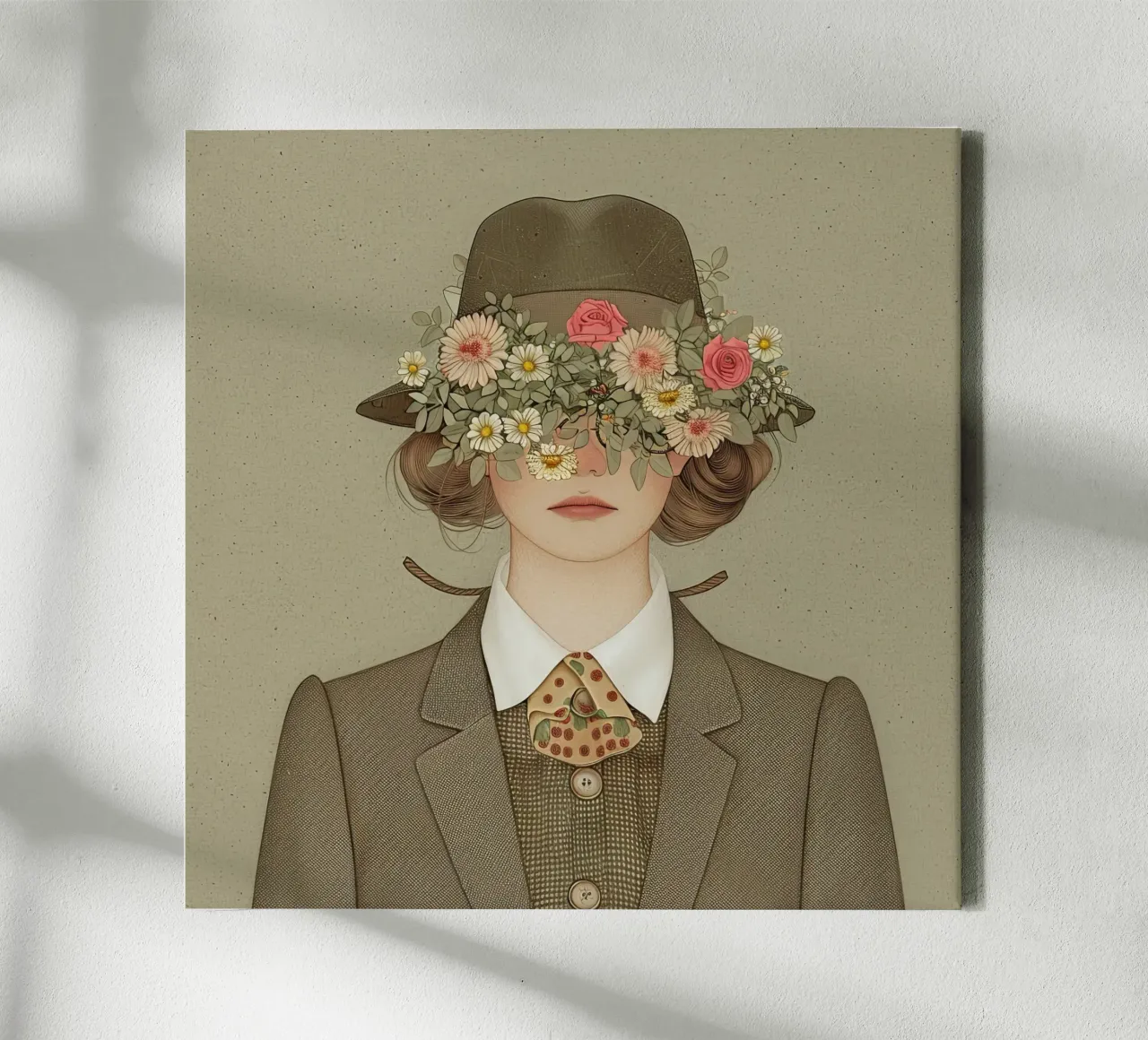 Lady Holmes: Blütenblatt-Edition Leinwand mit Schattenfugenrahmen von Rustic Grace Studio 02