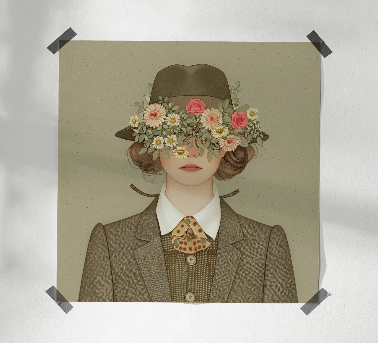 Lady Holmes: edizione petali poster con telaio in alluminio da Rustic Grace Studio 02