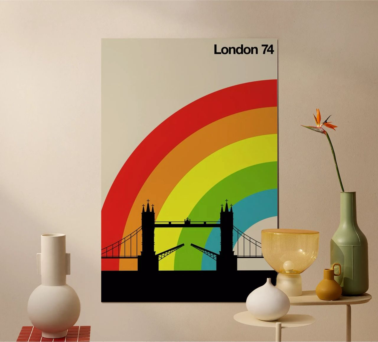 London 74 poster by Bo Lundberg