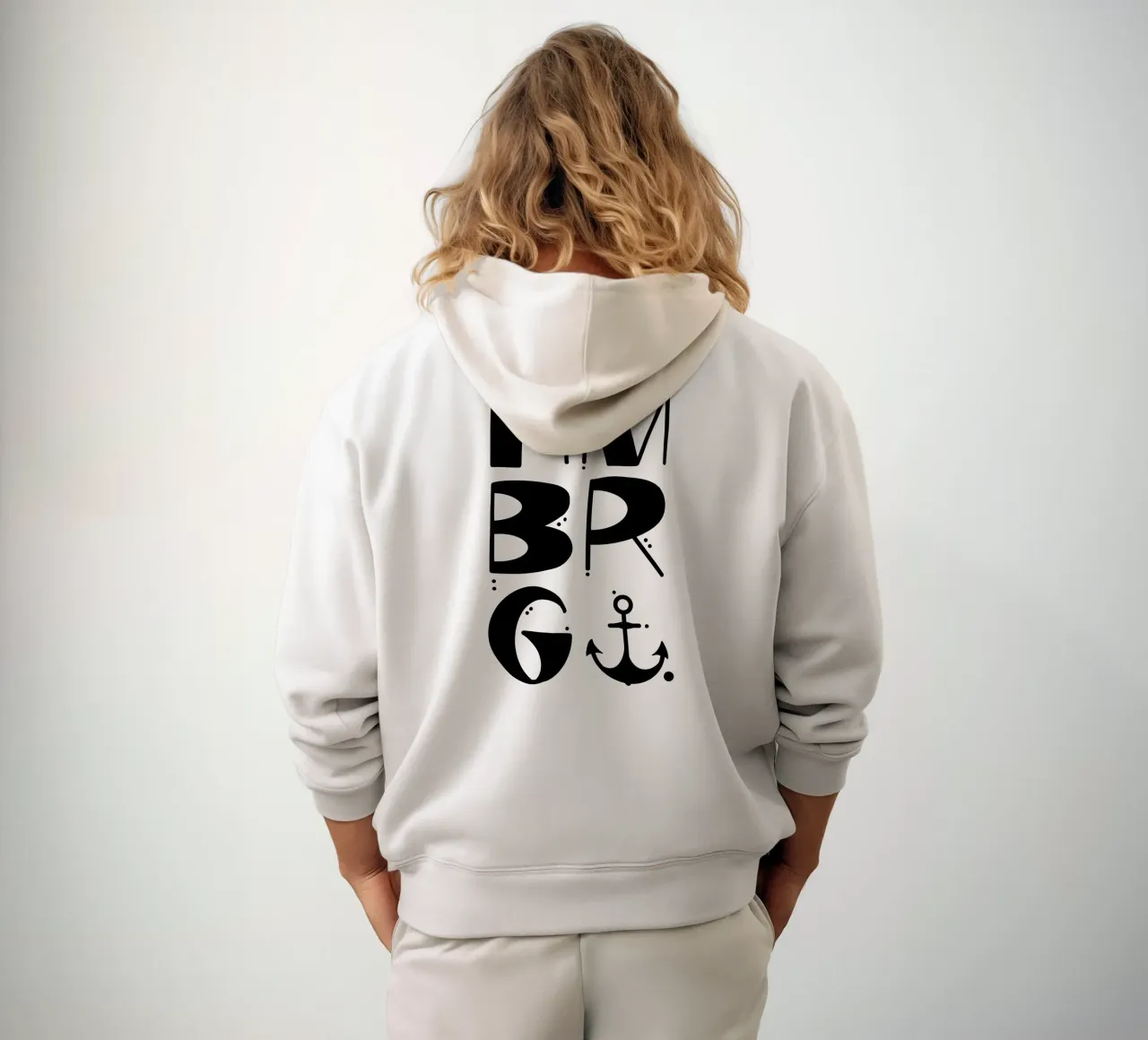 HAMBURG Liebe felpa con cappuccio da LIMITED EDITION LETTERS