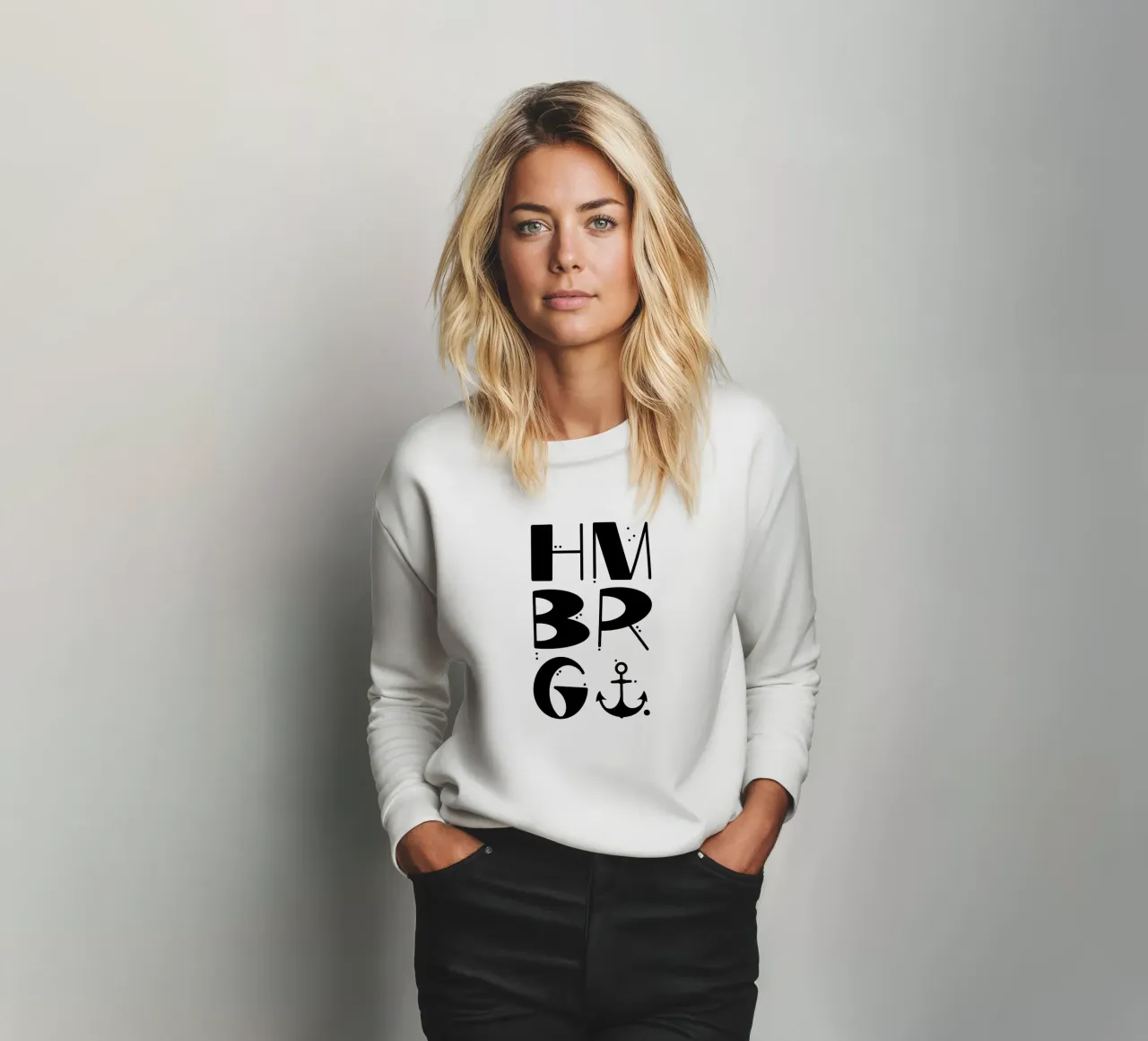 HAMBURG Liebe felpa da LIMITED EDITION LETTERS