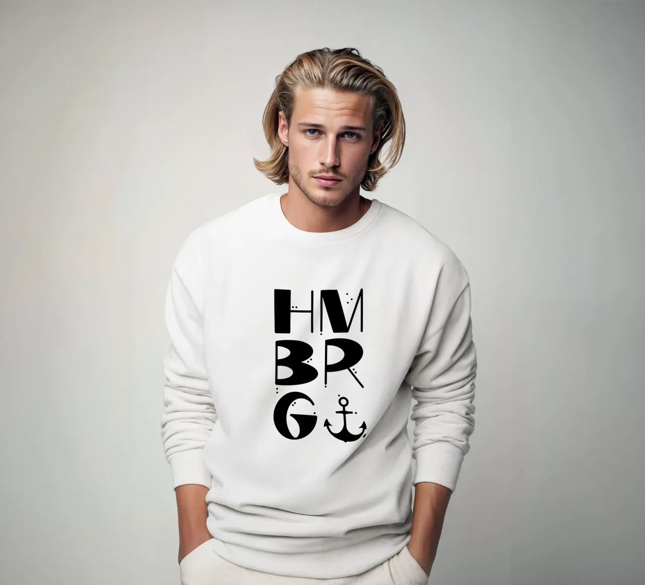 HAMBURG Liebe felpa da LIMITED EDITION LETTERS