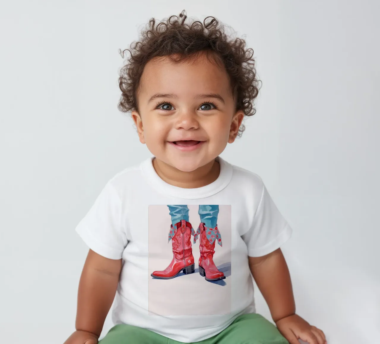 Western Boots baby t-shirt by DaarbyN