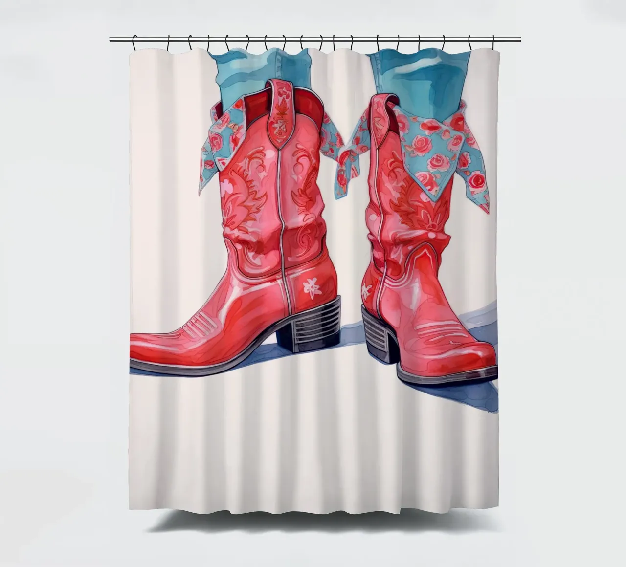 Western Boots shower curtain by DaarbyN