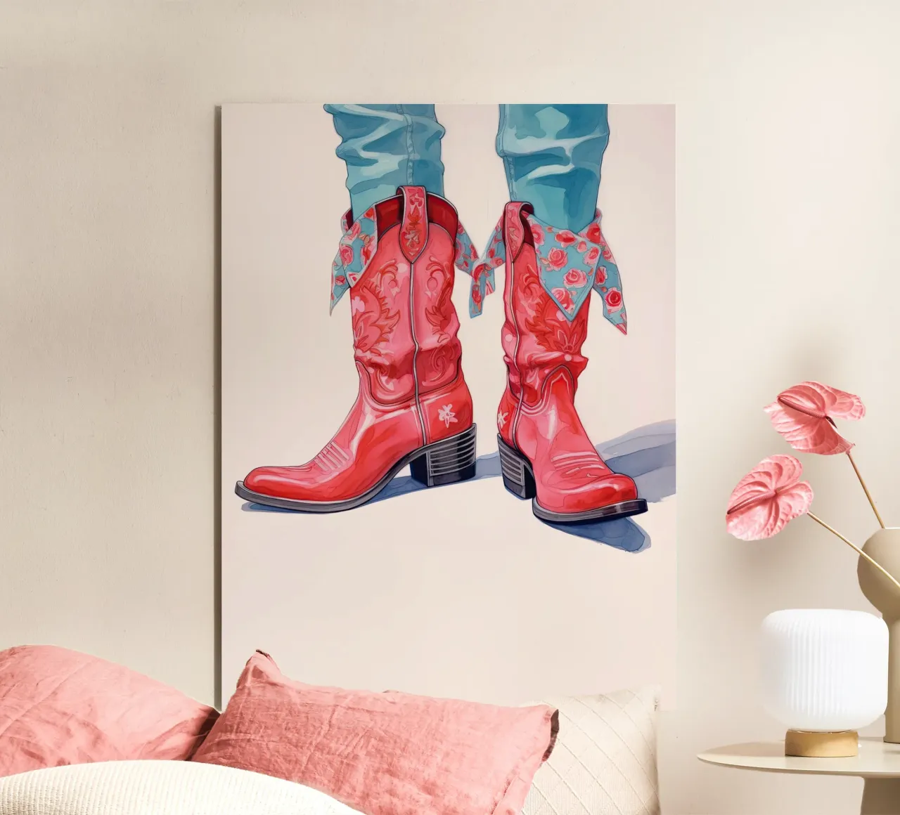 Western Boots alu-dibond by DaarbyN