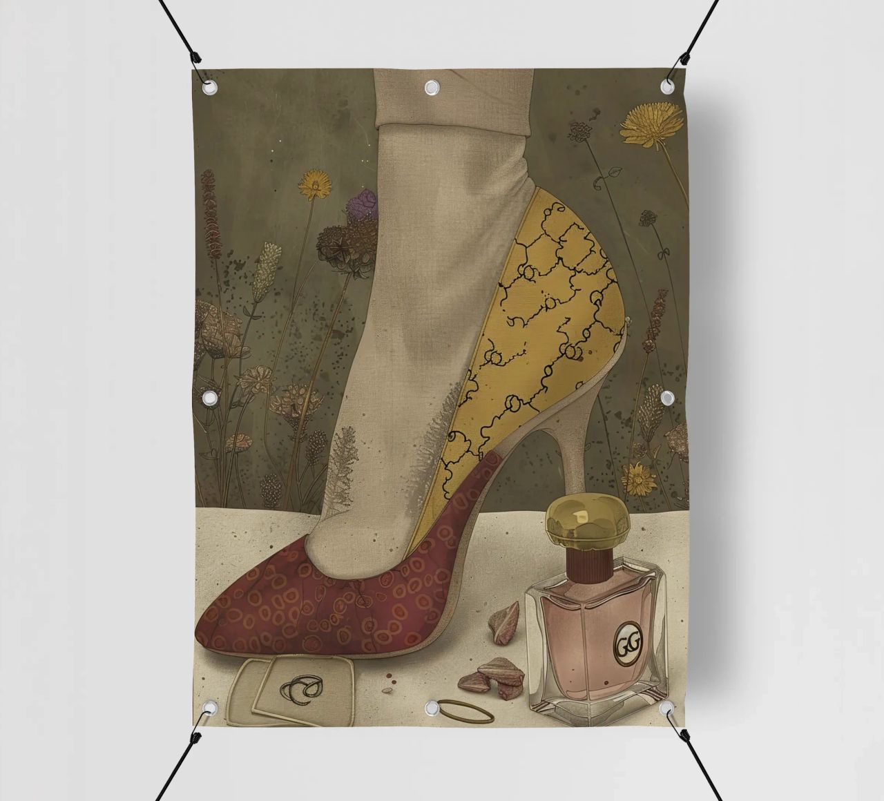 Un tocco di stile d'oro telo in pvc da Rustic Grace Studio 02