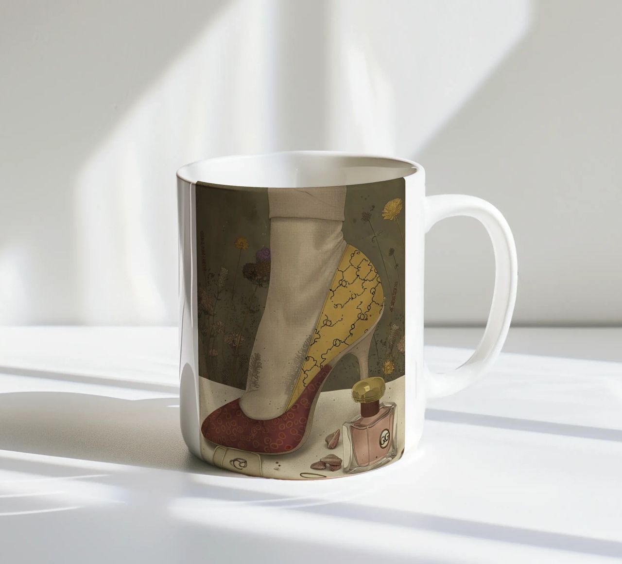 Un tocco di stile d'oro tazza in ceramica da Rustic Grace Studio 02