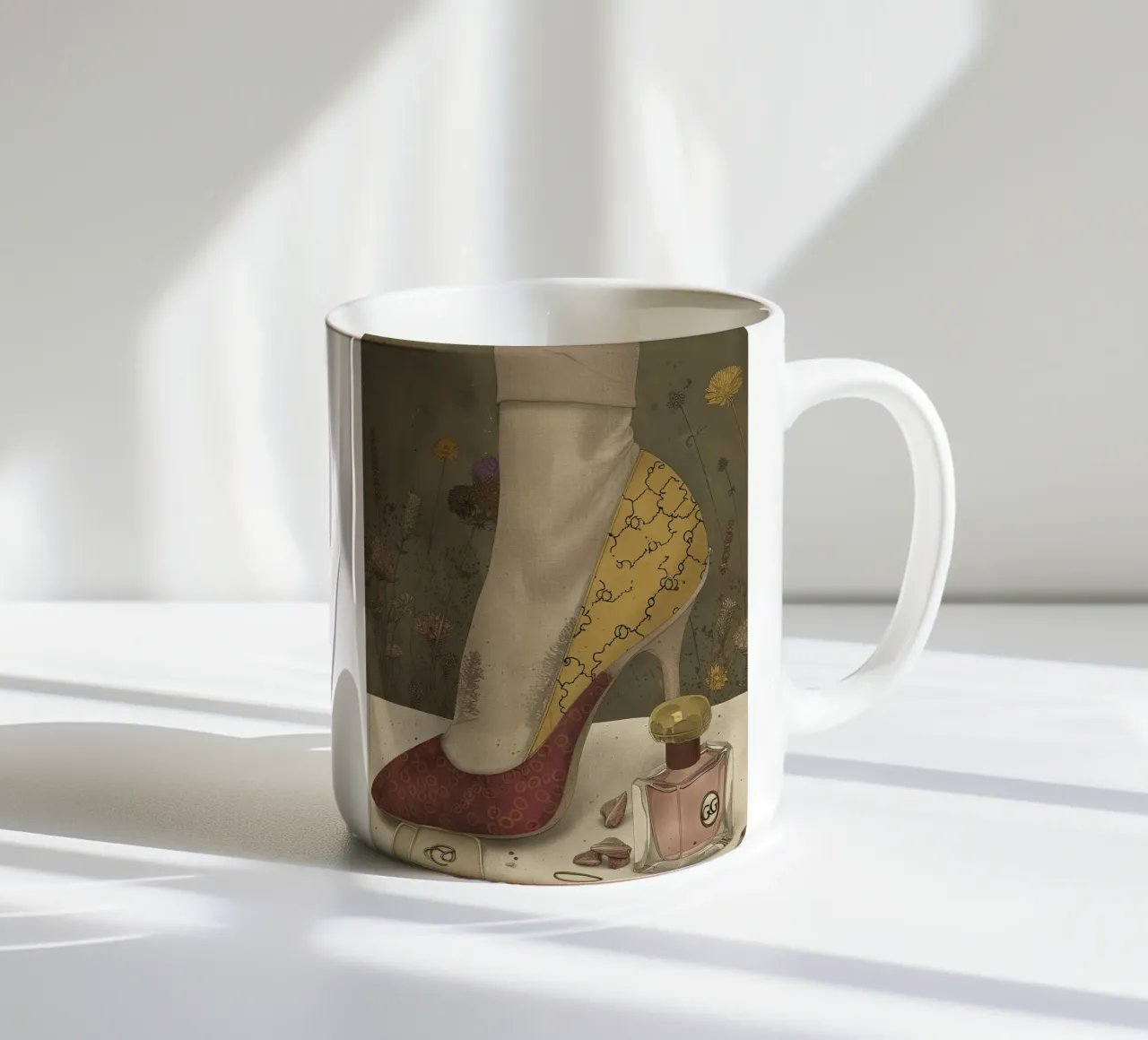 Golden Touch of Style ceramic mug by Rustic Grace Studio 02