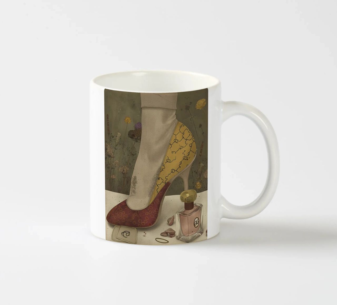Un tocco di stile d'oro tazza in ceramica da Rustic Grace Studio 02