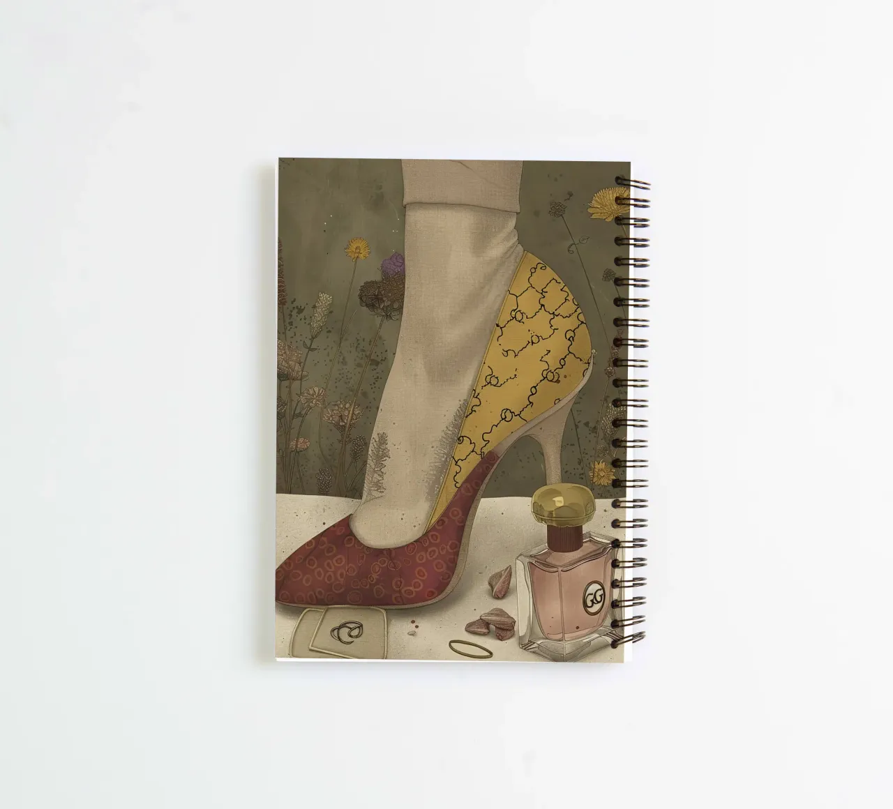Golden Touch of Style spiral notebook by Rustic Grace Studio 02