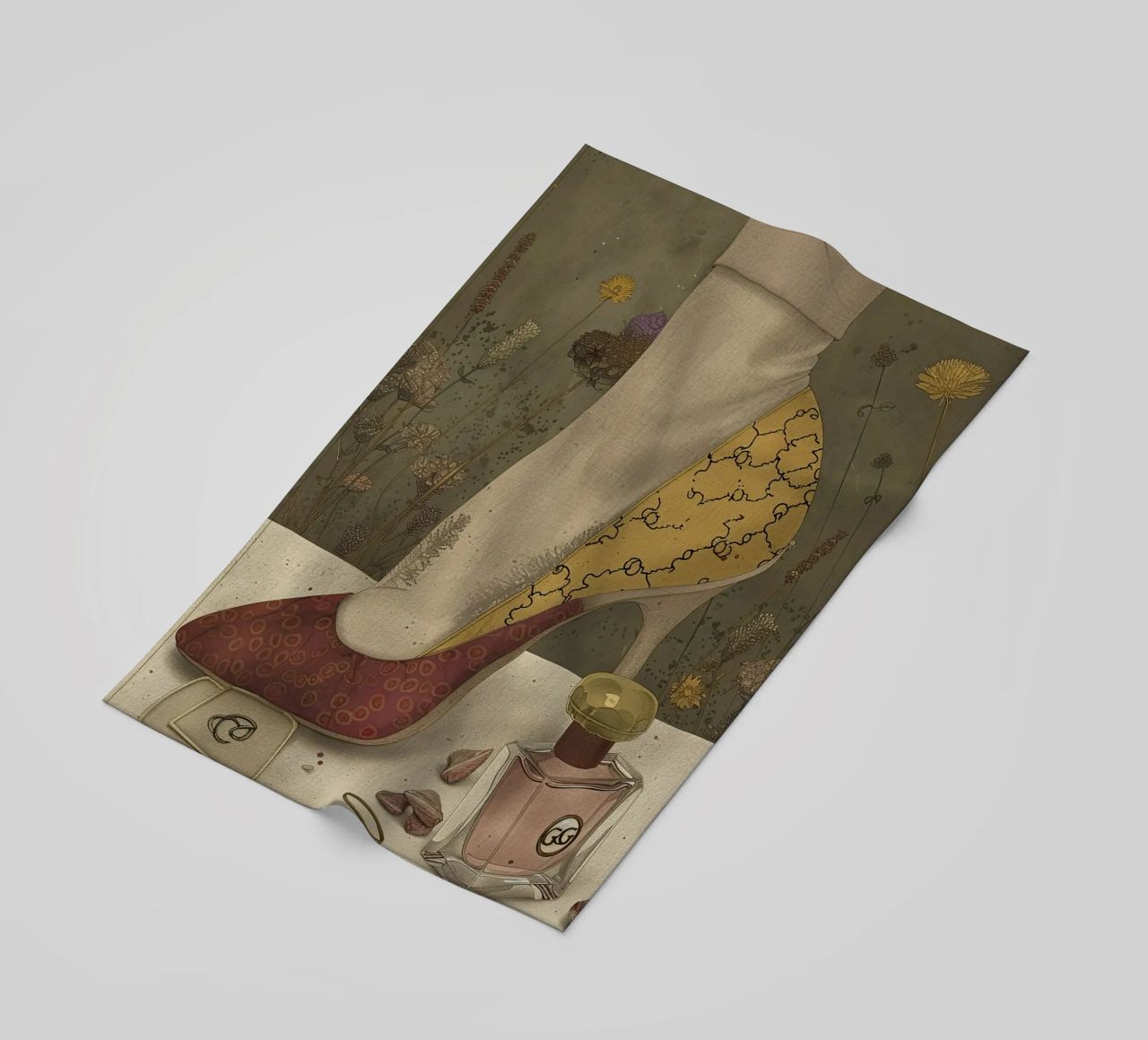 Un tocco di stile d'oro telo mare da Rustic Grace Studio 02